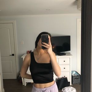 One shoulder tank top